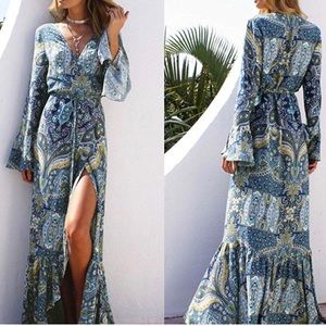 r vivimos floral maxi dress